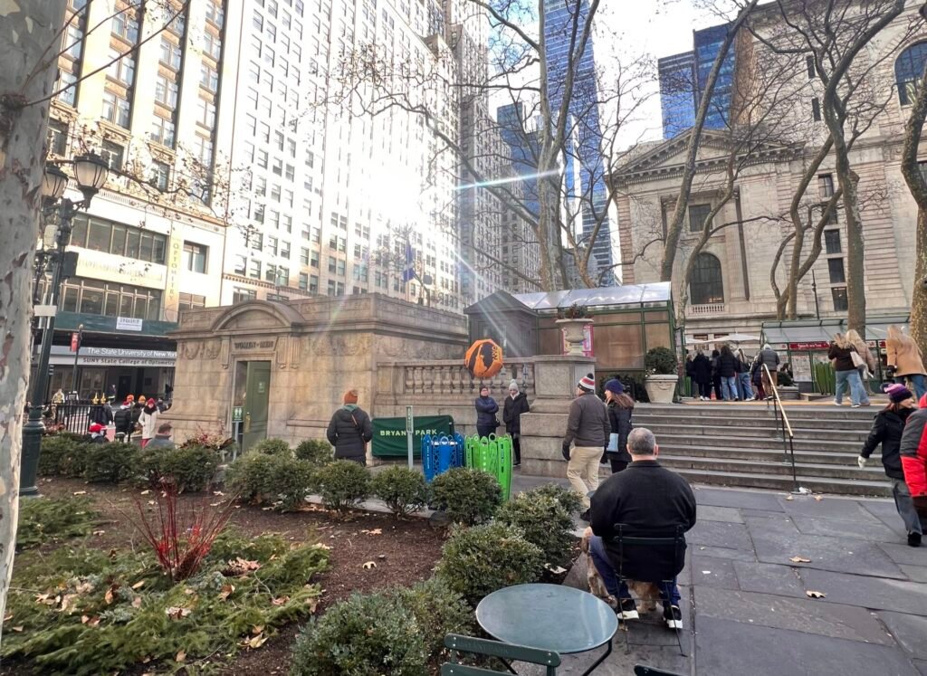 Bryant Park tour starting point